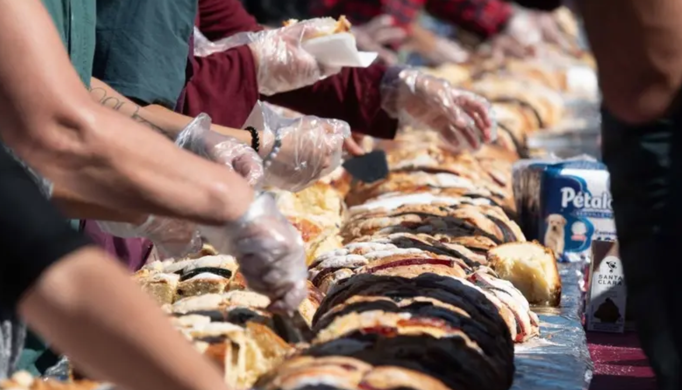 Mega Rosca de Reyes gratis en Zócalo CDMX